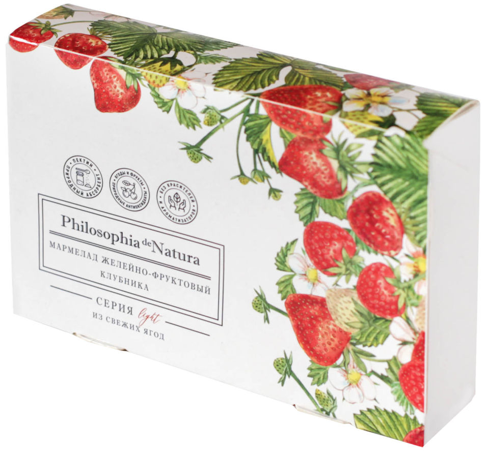 Мармелад Philosophia de Natura без сахара Клубничный 170г