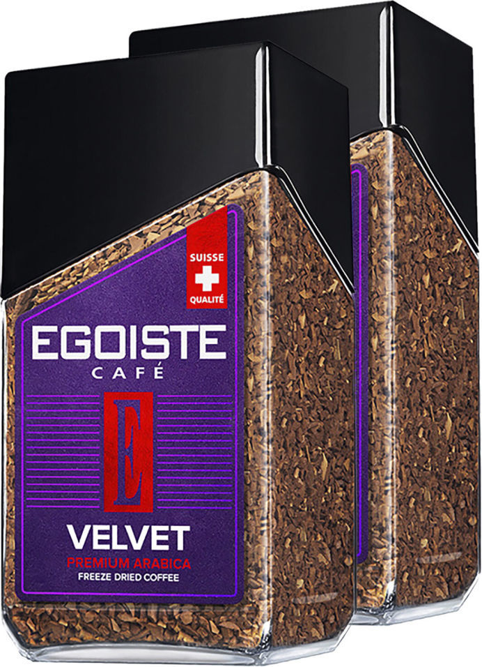 Кофе растворимый Egoiste Velvet 95г (упаковка 2 шт.)