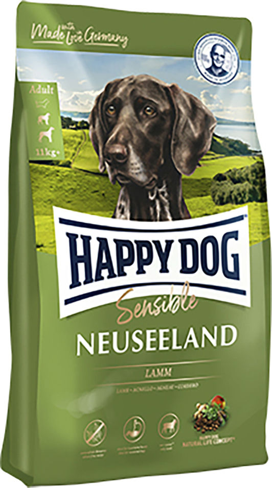 Сухой корм для взрослых собак Happy Dog Ягненок и рис 4кг Сухой корм для взрослых собак Happy Dog Ягненок и рис 4кг