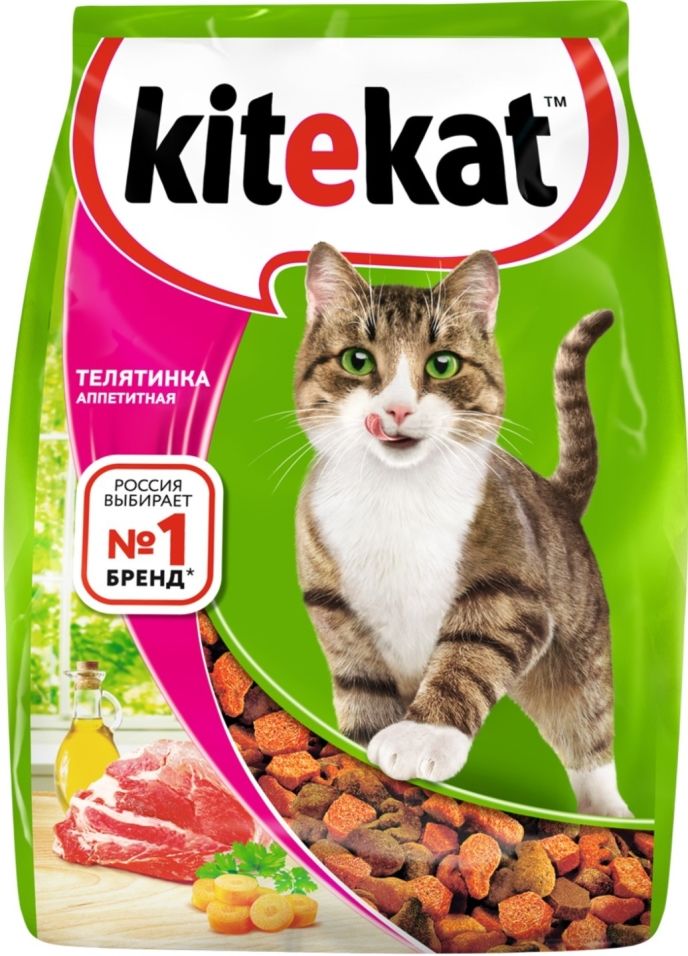 Сухой корм для кошек Kitekat Телятинка Аппетитная 800г Сухой корм для кошек Kitekat Телятинка Аппетитная 800г