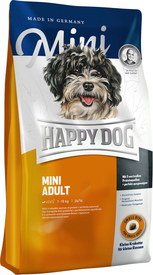 Сухой корм для взрослых собак Happy Dog Mini adult 1кг Сухой корм для взрослых собак Happy Dog Mini adult 1кг