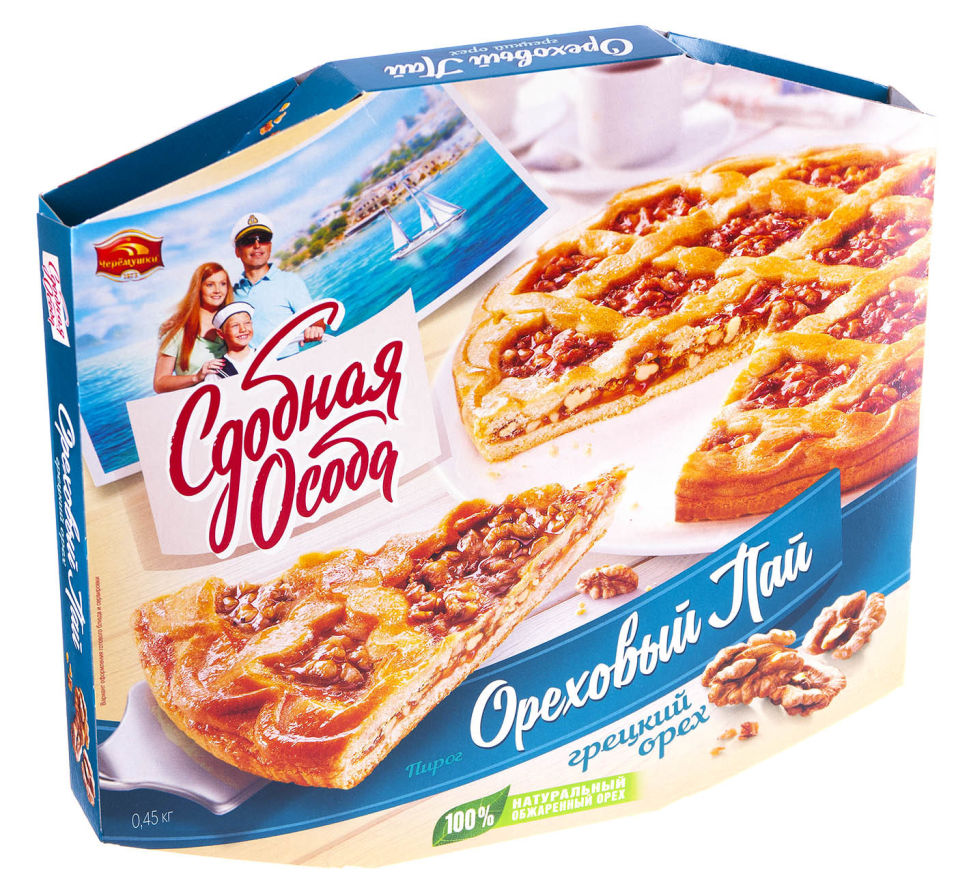 Пирог Сдобная Особа Ореховый Пай Грецкий орех 450г
