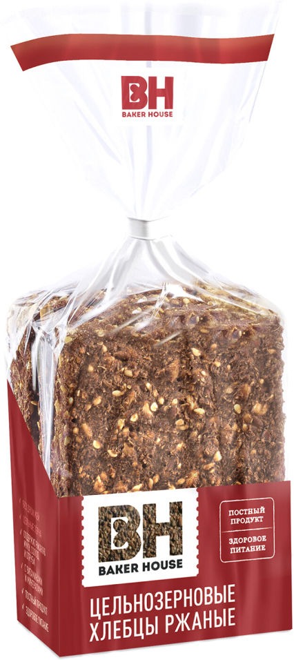 Хлебцы Baker House Цельнозерновые Скандинавские ржаные 180г