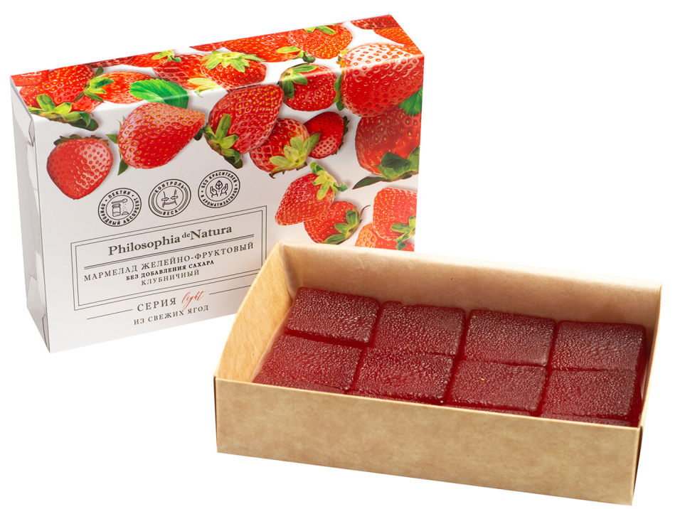 Мармелад Philosophia de Natura без сахара Клубничный 170г
