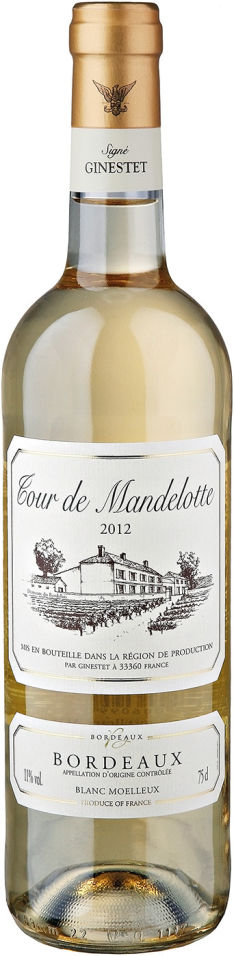 Отзывы о Вине Tour de Mandelotte Bordeaux Blanc Moelleux белом полусладком 9.1-13% 0.75л Отзывы о Вине Tour de Mandelotte Bordeaux Blanc Moelleux белом полусладком 9.1-13% 0.75л