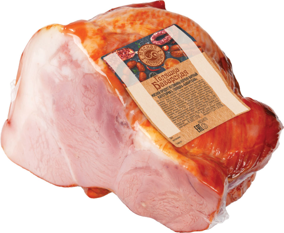 Голяшка Мясная история Баварская свиная копчено-вареный 0.4-0.8кг