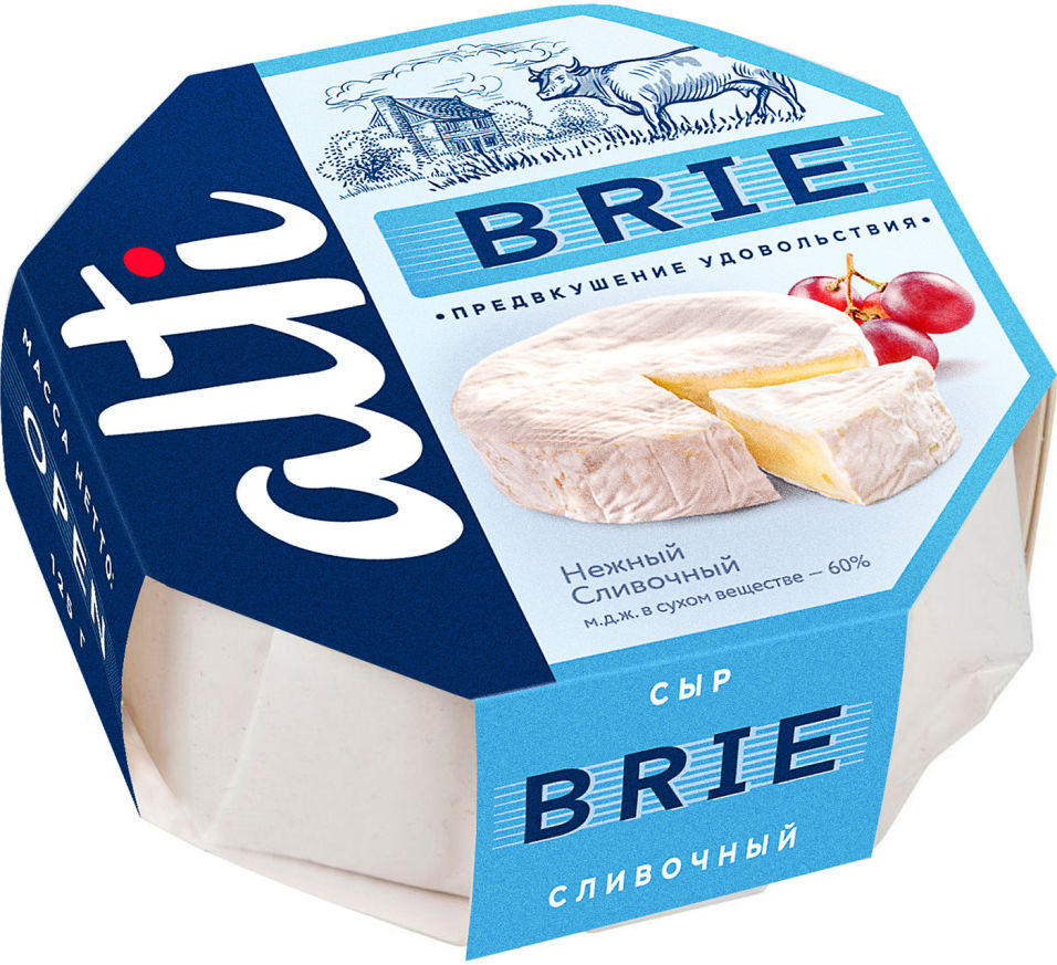 Сыр Alti Бри мягкий с белой плесенью 60% 125г