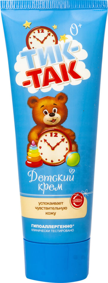Крем детский Тик-так гипоаллергенный успокаивающий 75г
