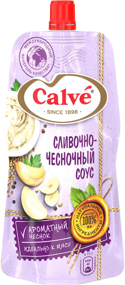 Соус Calve Сливочно-чесночный 230мл
