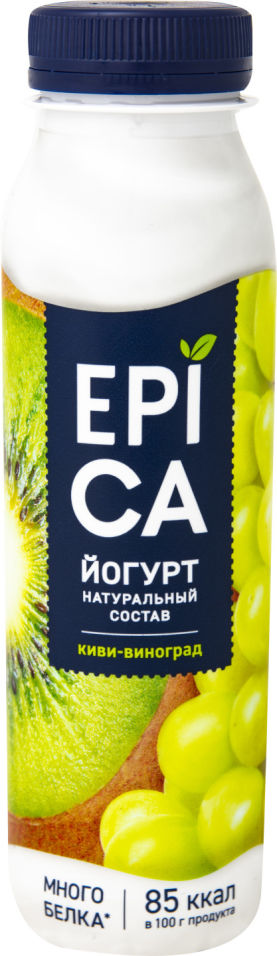 Йогурт питьевой Epica Киви-виноград 25 260г 69₽