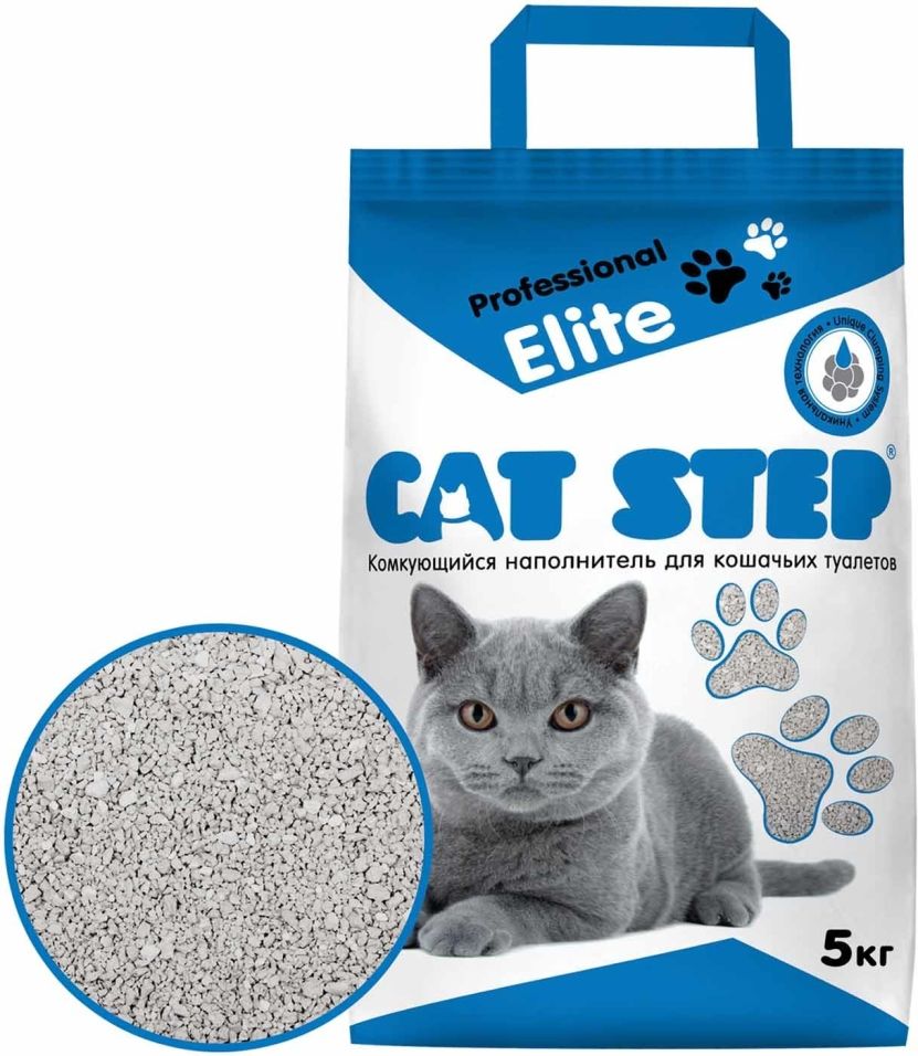Наполнитель для кошачьего туалета Cat Step Professional Elite 5кг Наполнитель для кошачьего туалета Cat Step Professional Elite 5кг