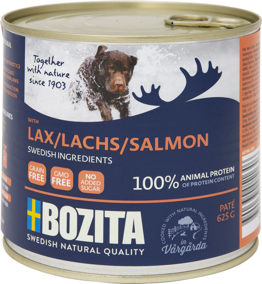 Отзывы о Корме для собак Bozita Salmon мясной паштет с лососем 625г Отзывы о Корме для собак Bozita Salmon мясной паштет с лососем 625г