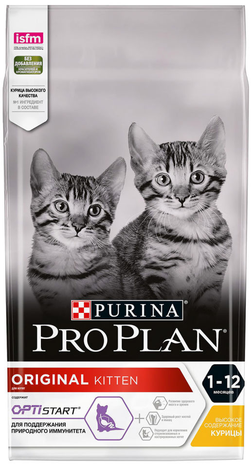 Сухой корм для котят Purina Pro Plan Original Kitten с курицей 1.5кг Сухой корм для котят Purina Pro Plan Original Kitten с курицей 1.5кг