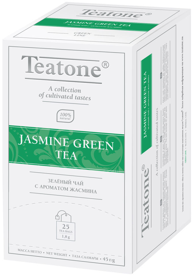Чай зеленый Teatone с жасмином 25 шт