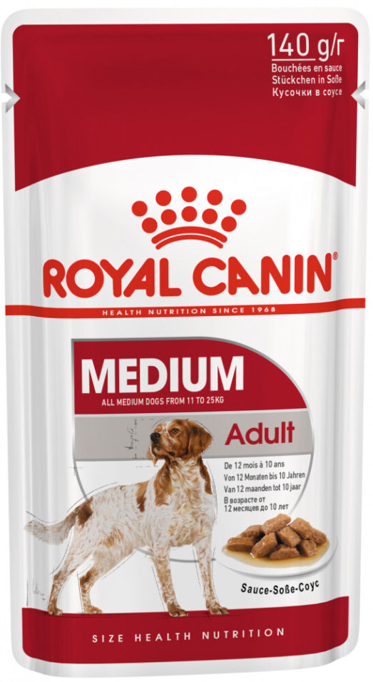 Корм для собак Royal Canin Adult Medium для средних пород 140г Корм для собак Royal Canin Adult Medium для средних пород 140г