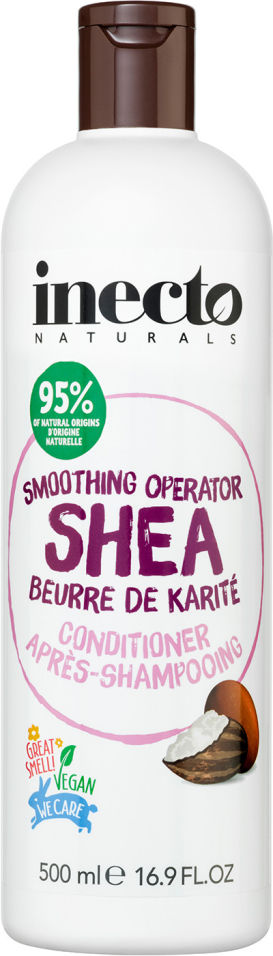 Кондиционер для волос Inecto Naturals Разглаживающий с маслом ши 500мл
