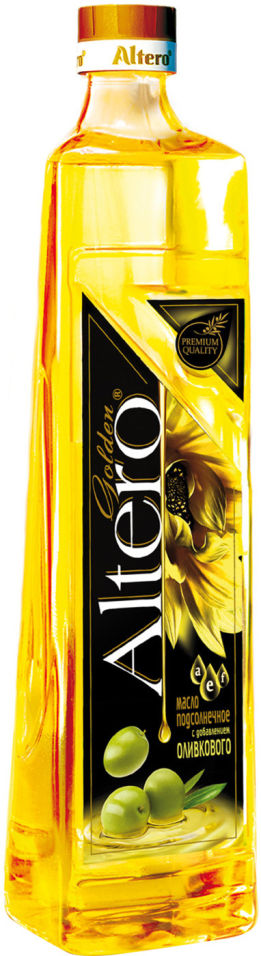 Масло подсолнечное Altero Golden с добавлением оливкового 810мл Масло подсолнечное Altero Golden с добавлением оливкового 810мл