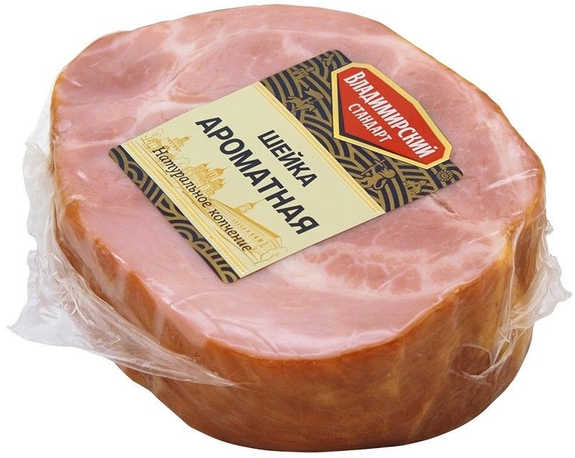 Шейка свиная Владимирский стандарт Ароматная варено-копченая 350г