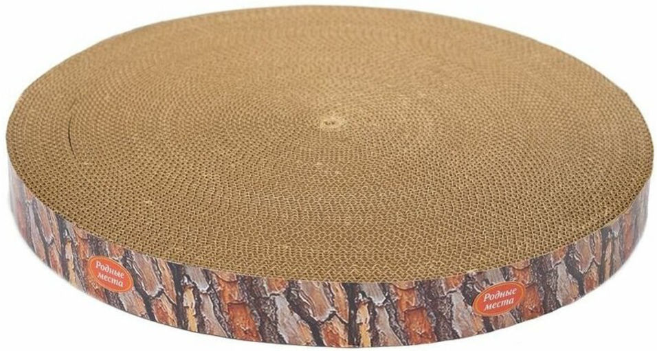 Когтеточка для кошек Родные места Пень сосновый с пропиткой картон 35*4см