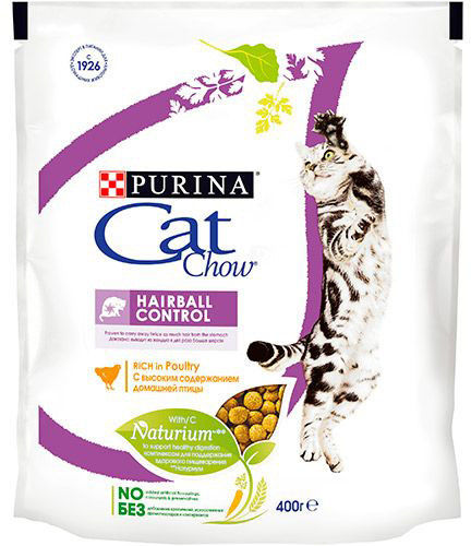 Сухой корм для кошек Cat Chow Hairball Control 400г Сухой корм для кошек Cat Chow Hairball Control 400г