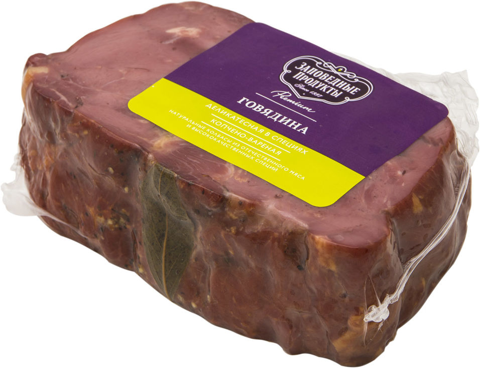 Говядина Заповедные продукты Деликатесная в специях 0.4-0.6кг