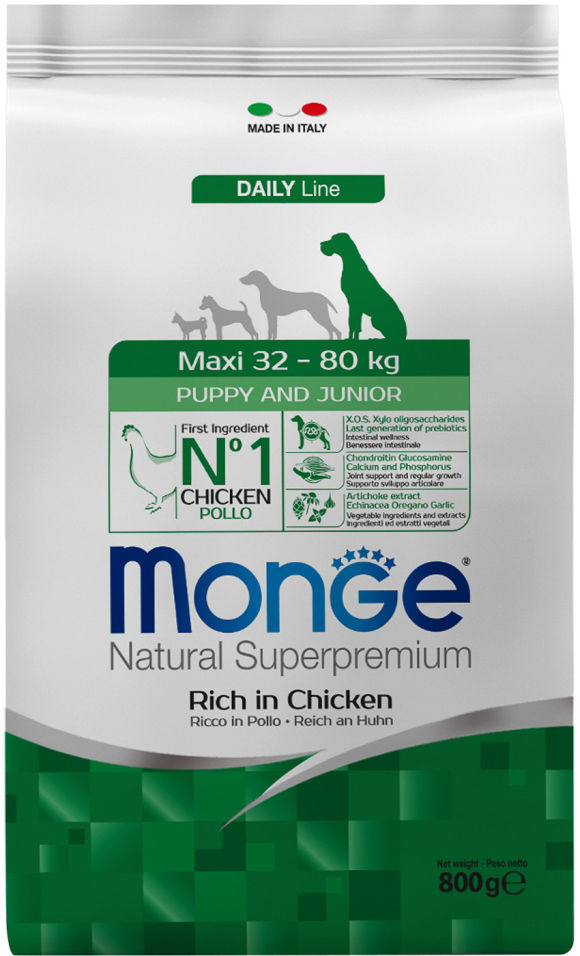 Отзывы о Корме для щенков Monge Dog Maxi для крупных пород 800г Отзывы о Корме для щенков Monge Dog Maxi для крупных пород 800г