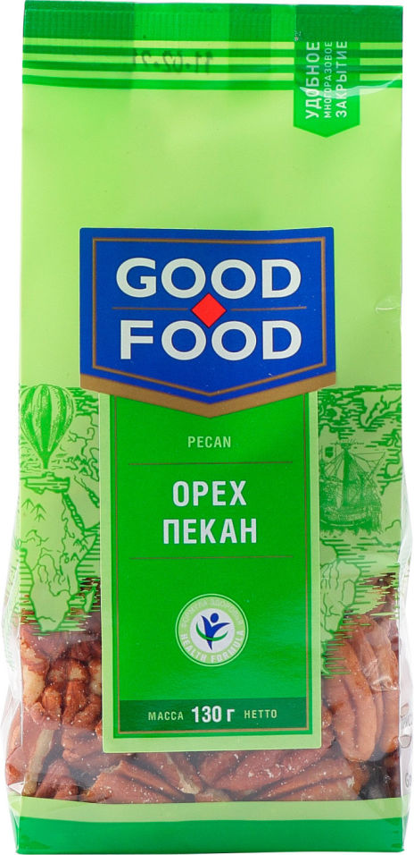 Пекан Good-Food сушеный 130г