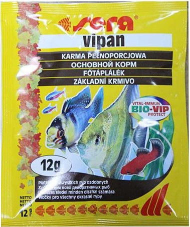 Корм для рыб Sera Vipan основной хлопья 12г Корм для рыб Sera Vipan основной хлопья 12г