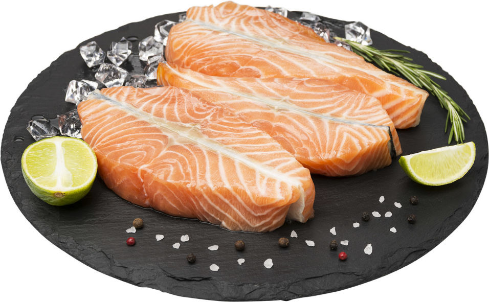 Лосось Ла Маре филе на коже охлажденное 0.5-0.9кг