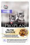 Влажный корм для котят Pro Plan Nutri Savour Kitten кусочки в желе с курицей 85г