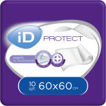 Пеленки ID Protect одноразовые впитывающие 60*60 10шт