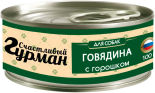 Корм для собак Счастливый Гурман Мясное ассорти с говядиной и горошком 100г Корм для собак Счастливый Гурман Мясное ассорти с говядиной и горошком 100г