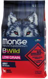 Сухой корм для взрослых собак Monge Dog BWild Low Grain низкозерновой из мяса оленя 2.5кг