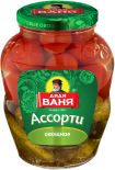 Ассорти Дядя Ваня Огурцы и томаты 1.8кг Ассорти Дядя Ваня Огурцы и томаты 1.8кг