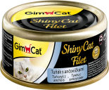 Корм для кошек GimCat ShinyCat Filet из тунца с анчоусами 70г Корм для кошек GimCat ShinyCat Filet из тунца с анчоусами 70г
