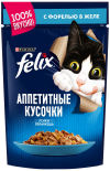 Корм для кошек Felix Аппетитные кусочки с форелью в желе 85г Корм для кошек Felix Аппетитные кусочки с форелью в желе 85г