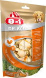 Лакомство для собак 8 in 1 Delights S Косточки для мелких и средних пород 6шт*11см Лакомство для собак 8 in 1 Delights S Косточки для мелких и средних пород 6шт*11см