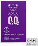 Контактные линзы Adria O2O2 Ежемесячные -1.50/14.2/8.6 6шт Контактные линзы Adria O2O2 Ежемесячные -1.50/14.2/8.6 6шт