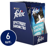 Хрустящее лакомство для кошек Felix с рыбой 60г
