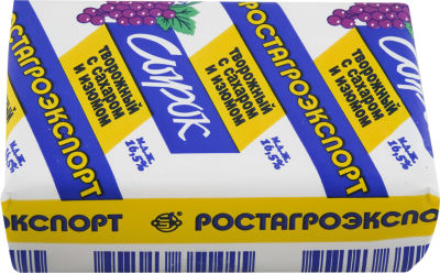 Сырок творожный Ростагроэкспорт с изюмом 16.5% 90г