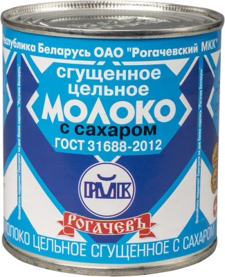 Молоко сгущенное Рогачевъ с сахаром 8.5% 380г