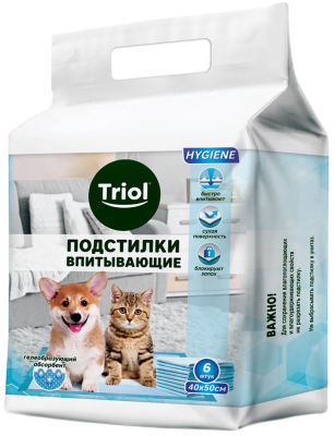 Подстилки Triol впитывающие 40*50см 6шт
