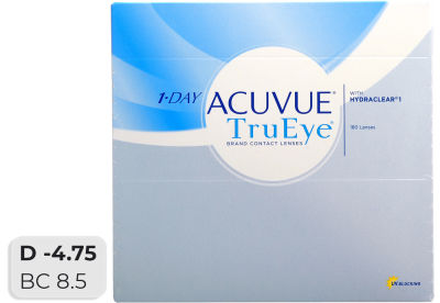 Контактные линзы Acuvue TruEye with HydraClear Однодневные -4.75/14.2/8.5 180шт