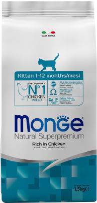 Корм для котят Monge Cat Kitten 1.5кг