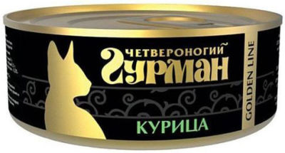 Корм для кошек Четвероногий Гурман Golden Line Курица 100г