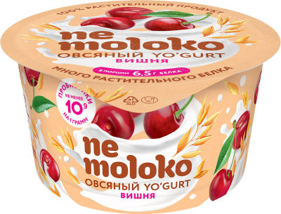 Десерт Nemoloko Овсяный с вишней 130г