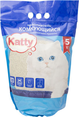 Наполнитель для кошачьего туалета Katty комкующийся 5.19кг