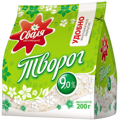 Творог Сваля 9% 200г