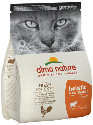 Сухой корм для кошек Almo Nature с курицей и рисом 2кг
