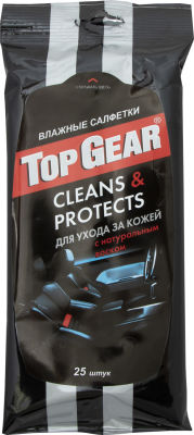 Салфетки влажные Top Gear для кожи 25шт